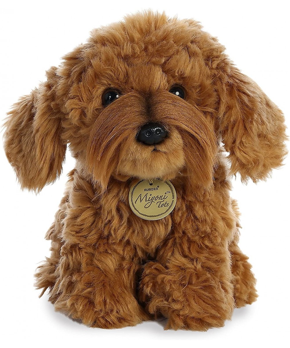 Aurora - Miyoni - 11" Labradoodle Brown $44.98 Stuffed Animals & Teddy Bears