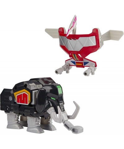 Mighty Morphin Mastodon Dinozord and Pterodactyl Dinozord Toy 2-Pack Action Figures Part of Dino Megazord for Kids Ages 4 and...