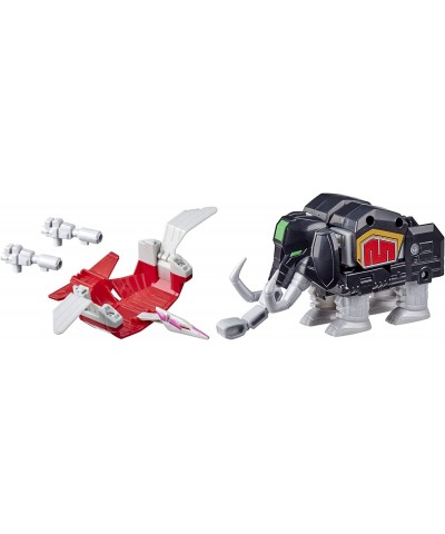 Mighty Morphin Mastodon Dinozord and Pterodactyl Dinozord Toy 2-Pack Action Figures Part of Dino Megazord for Kids Ages 4 and...