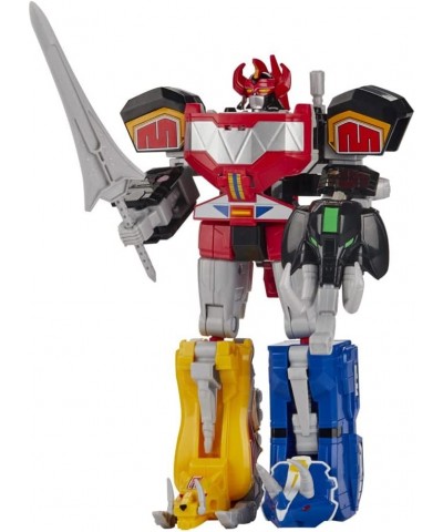 Mighty Morphin Mastodon Dinozord and Pterodactyl Dinozord Toy 2-Pack Action Figures Part of Dino Megazord for Kids Ages 4 and...