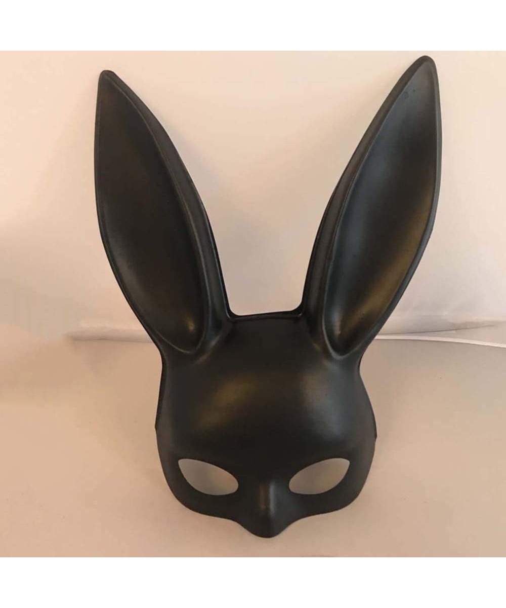 Anime Cosplay Full Face Headwear Japanese Anime Bunny Mask Rabbit Mask Cosplay Mask Party Props Party Mask Props(Matte black)...