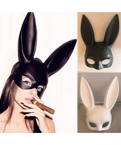 Anime Cosplay Full Face Headwear Japanese Anime Bunny Mask Rabbit Mask Cosplay Mask Party Props Party Mask Props(Matte black)...