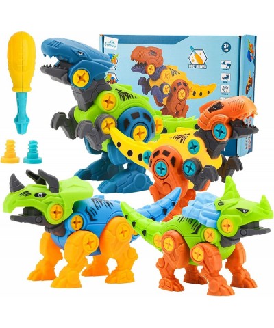 Take Apart Dinosaur Toy STEM Toys for Kids Dinosaur Building Blocks 4PCS STEM Dinosaur Toys Educational Gifts Stocking Stuffe...