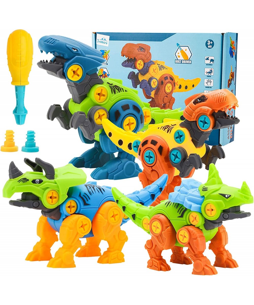 Take Apart Dinosaur Toy STEM Toys for Kids Dinosaur Building Blocks 4PCS STEM Dinosaur Toys Educational Gifts Stocking Stuffe...