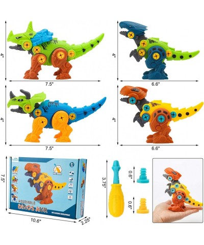 Take Apart Dinosaur Toy STEM Toys for Kids Dinosaur Building Blocks 4PCS STEM Dinosaur Toys Educational Gifts Stocking Stuffe...