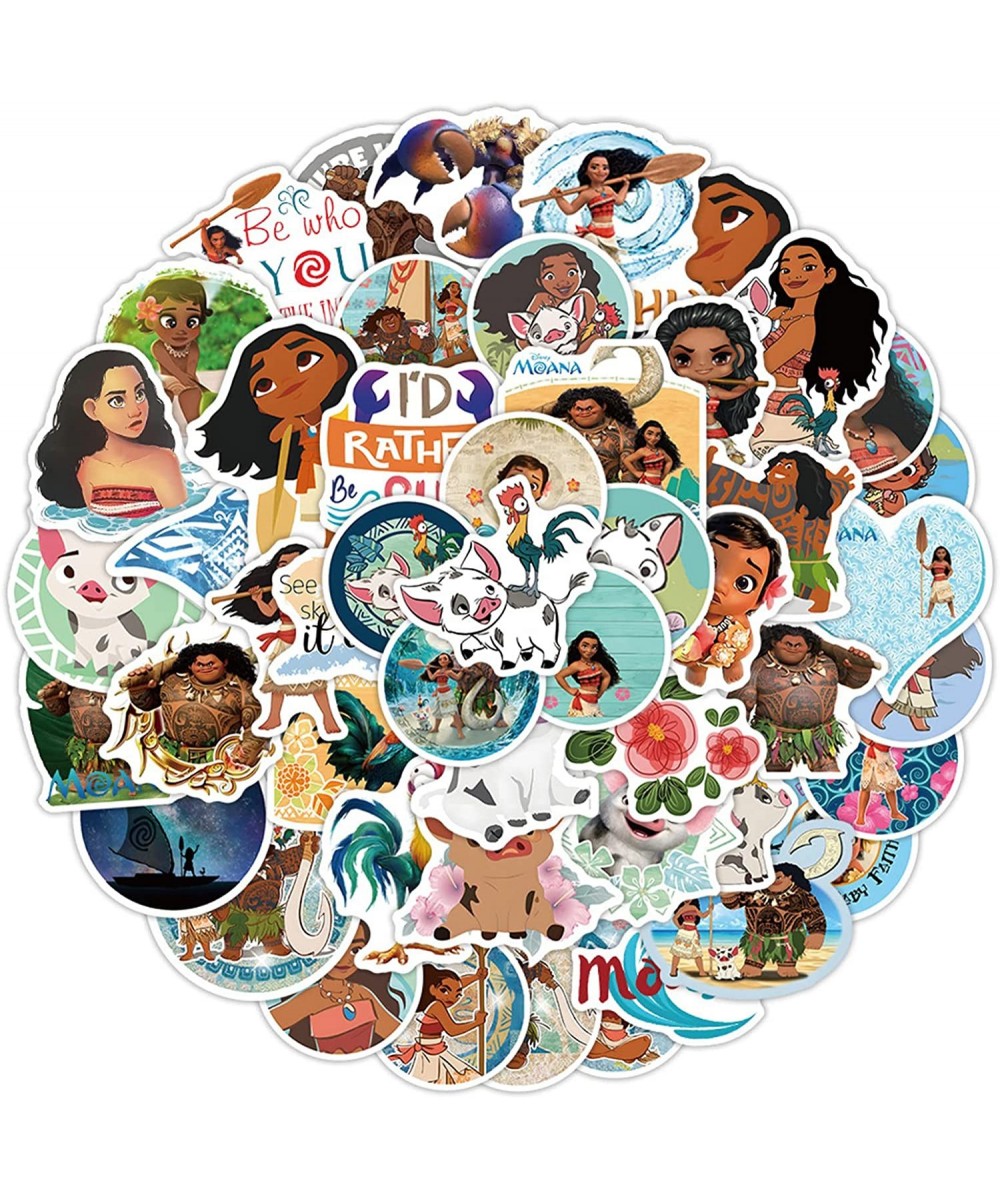 50Pcs Cartoon Moana Sticker Decals Cute Cartoon Movie Film Aesthetic Vinyl Stickers for Water Bottles Tumbler Luggage Skatebo...