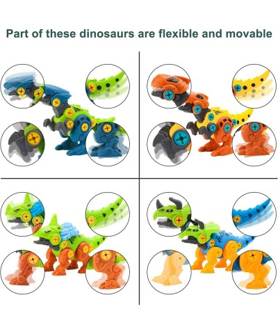 Take Apart Dinosaur Toy STEM Toys for Kids Dinosaur Building Blocks 4PCS STEM Dinosaur Toys Educational Gifts Stocking Stuffe...