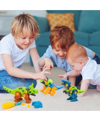 Take Apart Dinosaur Toy STEM Toys for Kids Dinosaur Building Blocks 4PCS STEM Dinosaur Toys Educational Gifts Stocking Stuffe...