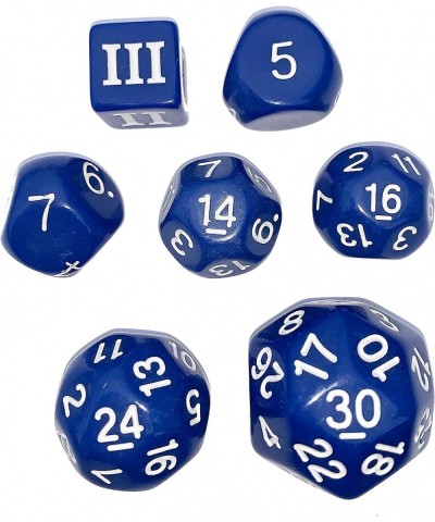 DCC Special 7 - Indigo Blue - Set of 7 Rare and Unusual RPG dice Approved for use with Dungeon Crawl Classics $22.01 Game Acc...