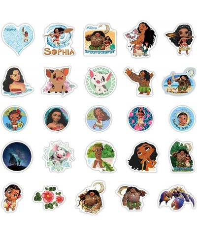 50Pcs Cartoon Moana Sticker Decals Cute Cartoon Movie Film Aesthetic Vinyl Stickers for Water Bottles Tumbler Luggage Skatebo...