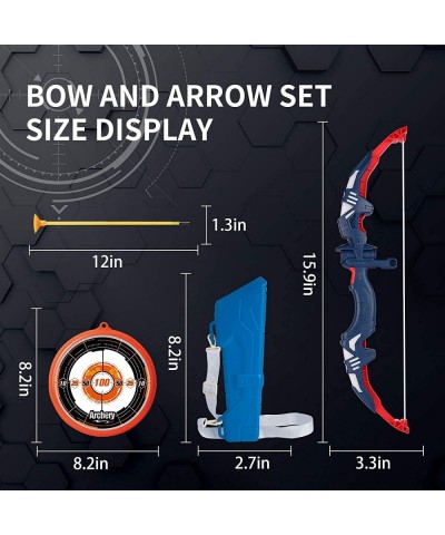 KUARLUBI 2 Bow and Arrow Sets Archery Play Toy Pack for Kids 2 Luminous Bows 2 Archery Target 8 Suction Cups Safe Arrows 2 Qu...