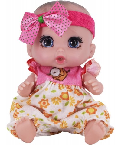 6" Cute Small Baby Doll Newborn Baby All Vinyl Reborn Baby Dolls for Girls Swivel Mini Dolls 16 cm Crying Baby DIY Toys for A...