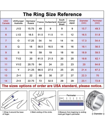 Eye of God Ring for Men Women Stainless Steel/18K Gold Plated Spinner Band Rings Personalized Custom $22.63 Kids' Dress-Up Ac...