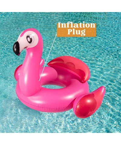 Inflatable Flamingo Tube Pool Float Fun Beach Floaties Swim Party Toys Summer Pool Raft Lounge for Adults & Kids with Head Re...