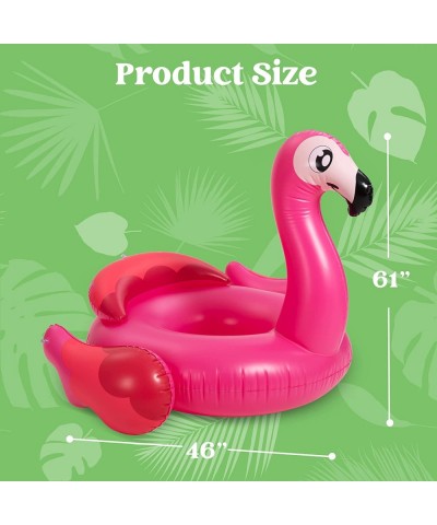 Inflatable Flamingo Tube Pool Float Fun Beach Floaties Swim Party Toys Summer Pool Raft Lounge for Adults & Kids with Head Re...