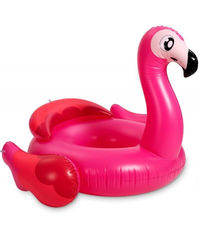 Inflatable Flamingo Tube Pool Float Fun Beach Floaties Swim Party Toys Summer Pool Raft Lounge for Adults & Kids with Head Re...