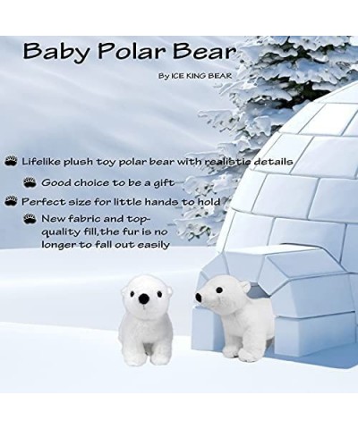 Lifelike Baby Polar Bear Stuffed Animal - Plush Toy - 9 Inches Length $23.45 Stuffed Animals & Teddy Bears