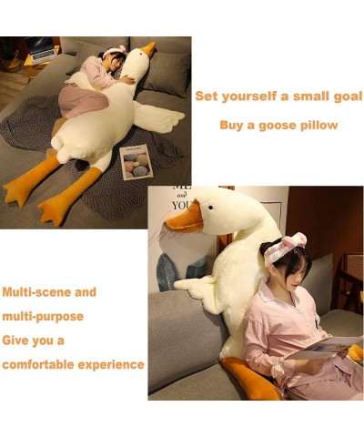 Goose Stuffed Animal Big Huge Goose Plush Stuffed Animals Pillow Toy Cute Simulation Soft Swan Stuffed Animal Throw Plushie H...