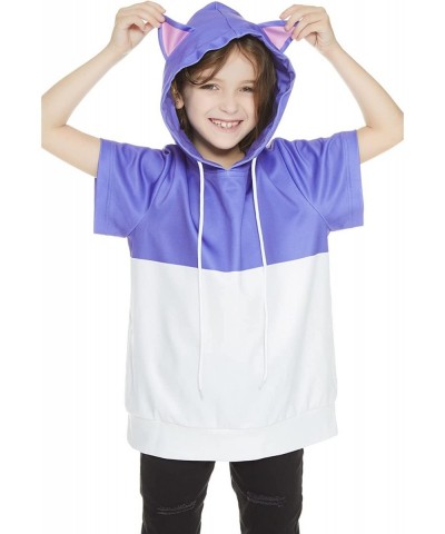 Kids Luz Cosplay Shirt Girls The Owl House Costume Luz Noceda Anime Hoodied Pullover Child Short Sleeve T-Shirt Top $26.75 Ki...