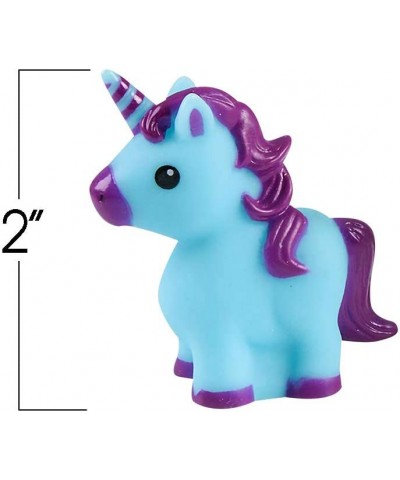 Unicorn Rubber Toys for Kids - Pack of 12 - Unicorn Birthday Party Favors and Supplies 2 Inch Floating Bath and Pool Water To...