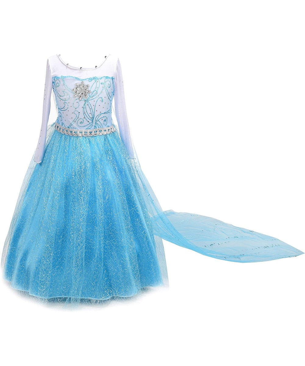 Girls' Ice Princess Dress Costume Birthday Halloween Christmas Fancy Party Outfit Size 2-12 $35.20 Kids' Costumes