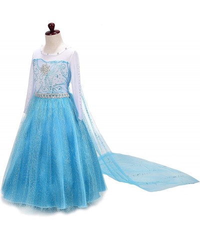 Girls' Ice Princess Dress Costume Birthday Halloween Christmas Fancy Party Outfit Size 2-12 $35.20 Kids' Costumes