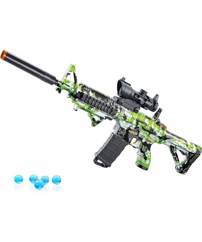 Electric Splatter for Gel Ball Full Auto Blaster Water Toys Summer Team Games kit for Adults and Kids Ages 14+ M4A1 Green Bla...