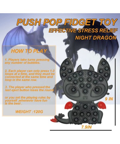 Push Pop Fidget Toys Dragon Bubbles Toys Night Dragon Pop Its Toy for Adults Kids Birthday Gift (Black Dragon) $21.13 Miniatu...