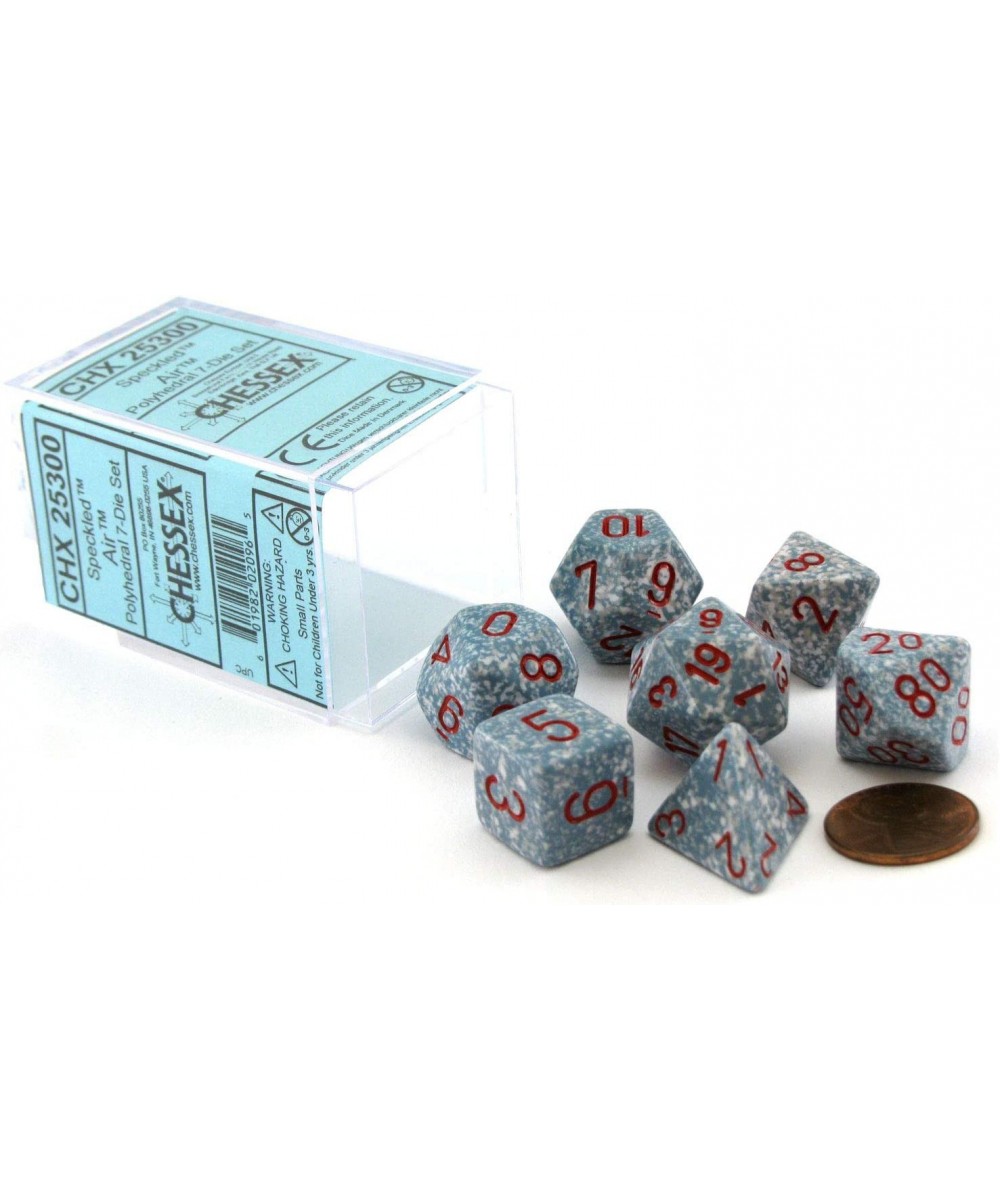 Polyhedral 7-Die Speckled Dice Set - Air $17.38 Game Accessories