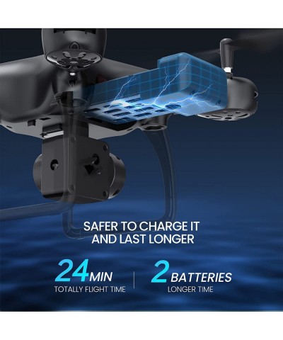 D28 Drone with Camera for Adults Kids and Beginners RC Quadcopter Helicopter with 1080P WiFi HD Live Video Altitude Hold Head...