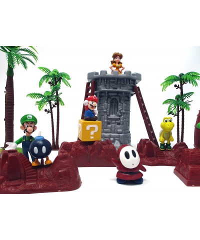 Super Mario Brothers 17 Piece Playset Featuring Random Mario Character Figures and Accessories $50.71 Play Figure Playsets