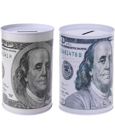 Money Box Creative Euro Dollar Metal Cylinder Piggy Bank Saving Money Box Home Decoration - 100 $17.53 Kids' Money Banks