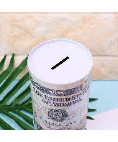 Money Box Creative Euro Dollar Metal Cylinder Piggy Bank Saving Money Box Home Decoration - 100 $17.53 Kids' Money Banks