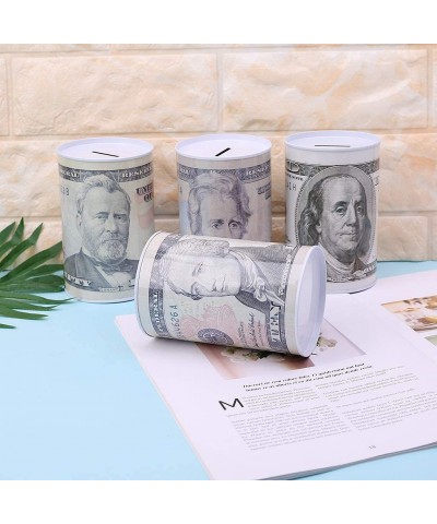 Money Box Creative Euro Dollar Metal Cylinder Piggy Bank Saving Money Box Home Decoration - 100 $17.53 Kids' Money Banks