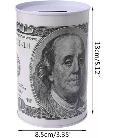 Money Box Creative Euro Dollar Metal Cylinder Piggy Bank Saving Money Box Home Decoration - 100 $17.53 Kids' Money Banks