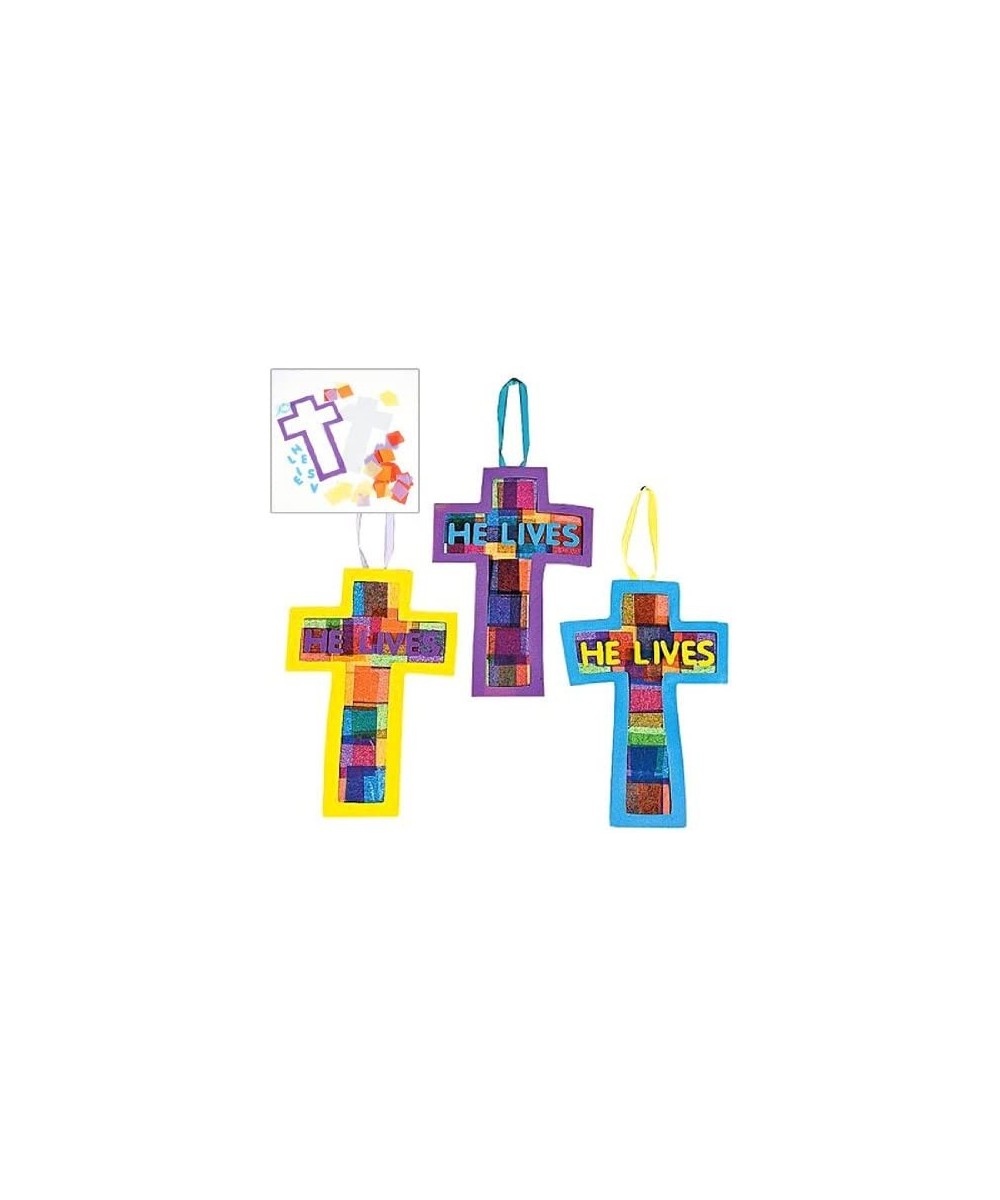 He Lives Acetate Cross Craft - Makes 12 - Easter Crafts for Kids and Sunday School Activities $33.53 Craft Kits