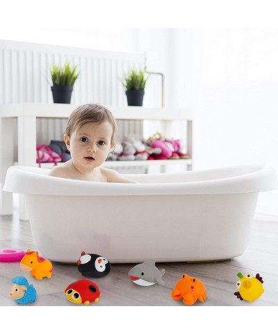 Set of 18 Animals Bath Squirters Toy Set for Toddler Colorful Assorted Sea Animals Flower Floating Bathtub Squirter Toys for ...