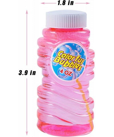 12 Pack Refill Bubble Solution 4 oz Bubble Blowing Bottles with Blow Wands for Kids Graduation Party Bath Time Birthday Party...