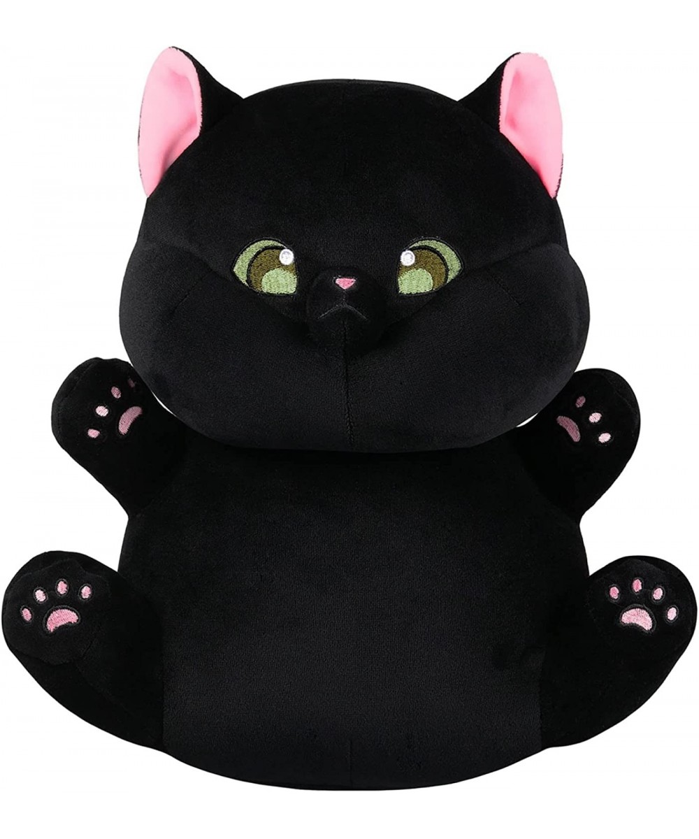 Black Cat Stuffed Animals Christmas Plush 12" Kitten Kawaii Plush Pillow Black Cat Pillow Black Cat Plushie Cute Cat Plushie ...