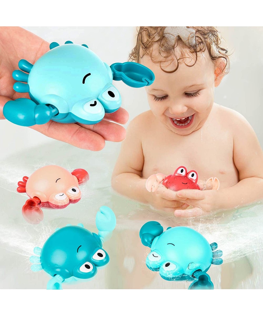 Bath Toys 4 Pcs Wind-up Swimming bathtub crab toy Baby Toys for 3-6 Year Old Boy Toddler toys Gifts Toys - Pool for Toddlers ...