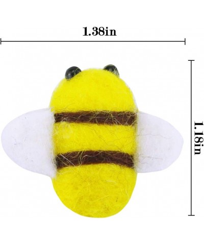 15 Pack Wool Felt Bumble Bee Cute Bee Craft Ball Nursery Perfect for Baby Room Shower Gift Decorations or Costume Accessories...