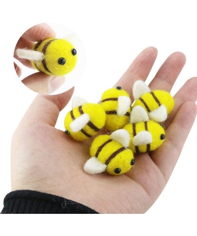 15 Pack Wool Felt Bumble Bee Cute Bee Craft Ball Nursery Perfect for Baby Room Shower Gift Decorations or Costume Accessories...