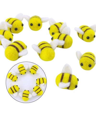 15 Pack Wool Felt Bumble Bee Cute Bee Craft Ball Nursery Perfect for Baby Room Shower Gift Decorations or Costume Accessories...