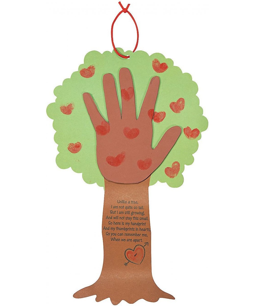 Valentine Tree Thumbprint Poem Sign Craft Kit - Makes 12 - Valentine's Day Crafts for Kids $25.83 Craft Kits