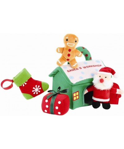 Santa's Workshop Carrier with Plush Figure Toys | Plush Baby Gift | Toddler Gift Stocking Stuffer $17.34 Plush Figure Toys