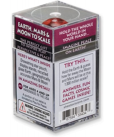 Earth Mars And Moon To Scale Box Set $52.62 Dice & Marble Games