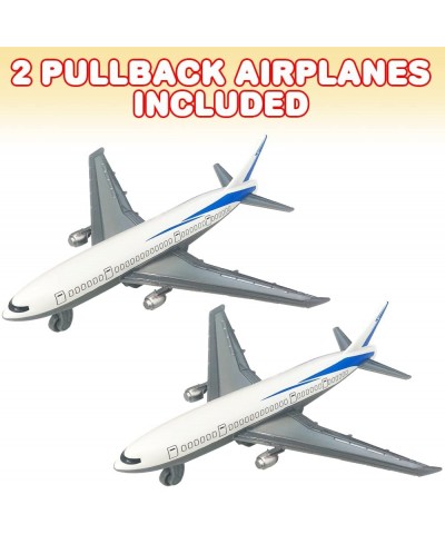 Pullback Airplane Toys for Boys and Girls Set of 2 Diecast 5 Inch Pull Back Plane Toys for Kids Great Birthday Party Favors f...