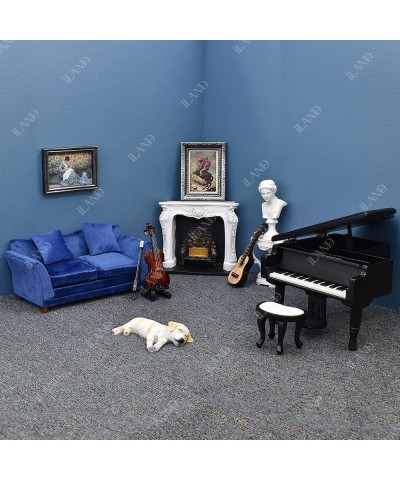 Dollhouse Furniture and Accessories w/ Piano Music Box Miniature Musical Instruments in Dollhouse Living Room - a Romantic Gi...