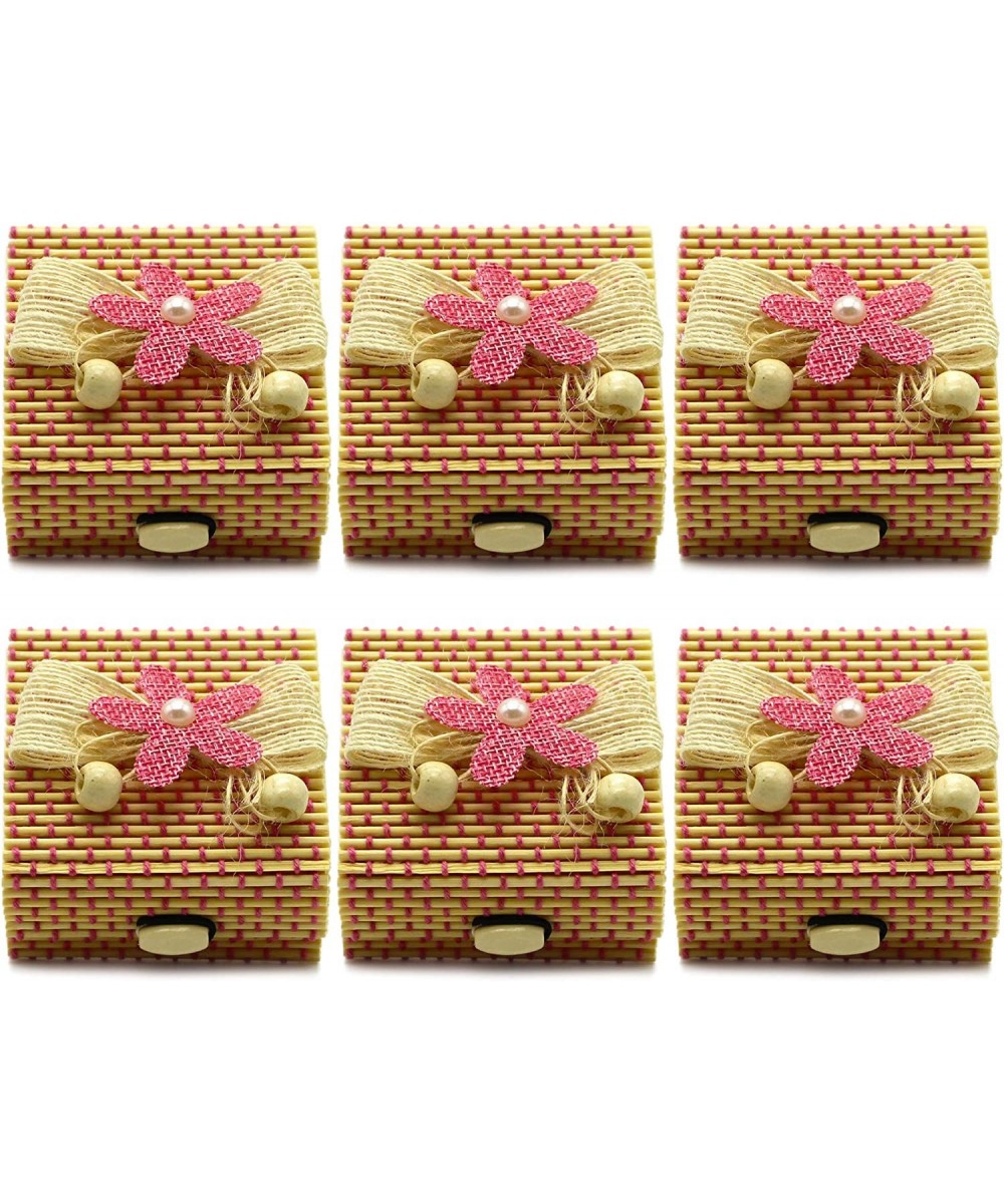 Mini Chests: Tiny Party Favor Pink Chests for Easter Weddings and More - Small Craft Chest Set for Candy and Favors - 6 Pack ...