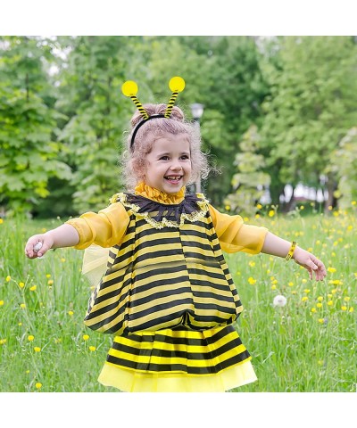 Bee Tutu Costume Kids Bee Bopper Antenna Headband Bee Tentacle Hair Bands and Striped Knee Guards Thigh High Socks for Hallow...